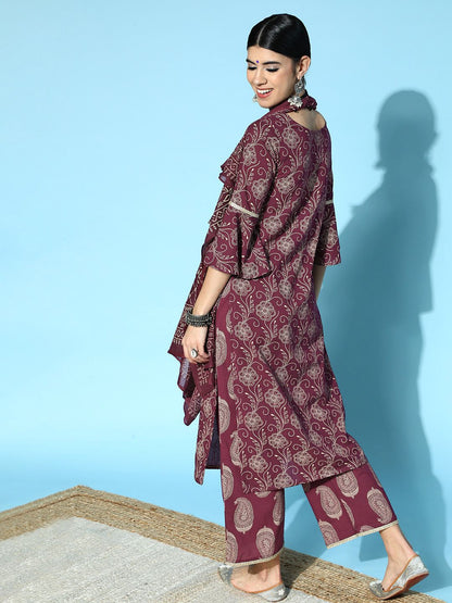 Dhiyona IE Women Paisley Organza All in the Details Kurta Set
