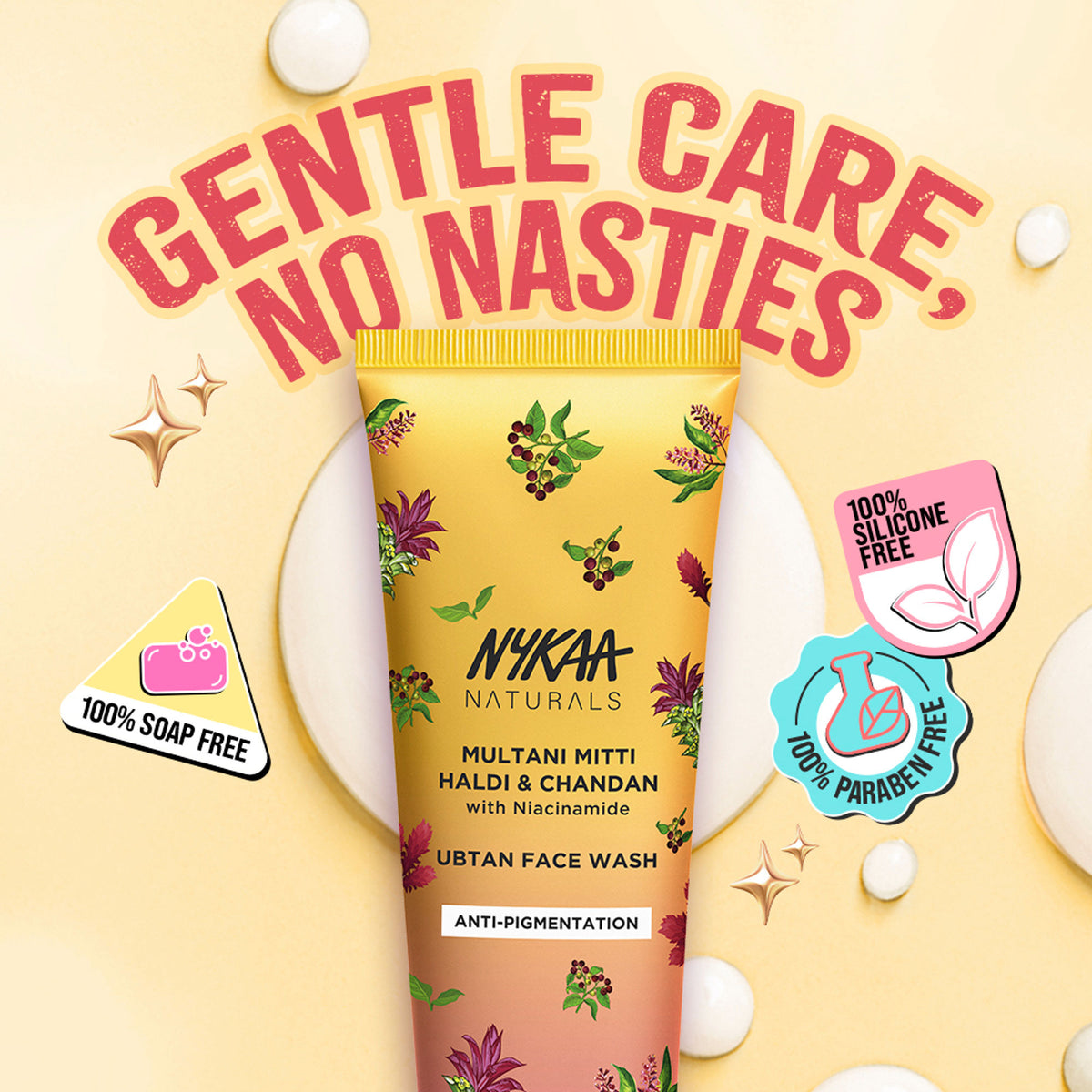Nykaa Anti-Acne Face Wash With Salicylic Acid, Tea Tree & Neem - For Oily & Acne Prone Skin - Niacinamide Multani Mitti