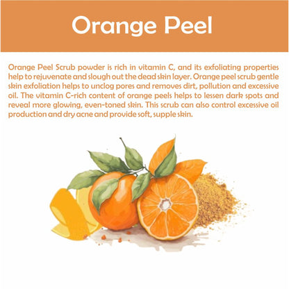 Kimayra Natural Orange Peel Face & Body Scrub Powder