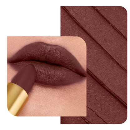 LoveChild Masaba 90's Drip! Luxe-matte lipstick in Pan-Tastic shade, featuring a smooth, matte finish and bold color.