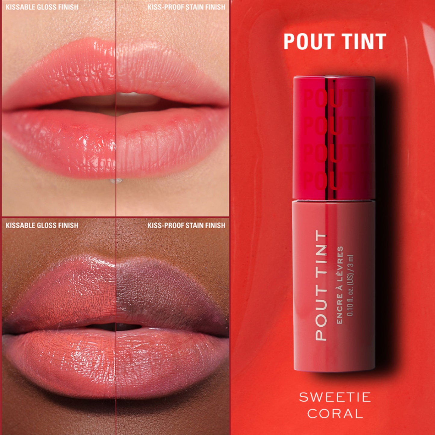 Makeup Revolution Pout Tint - Sweetie Coral