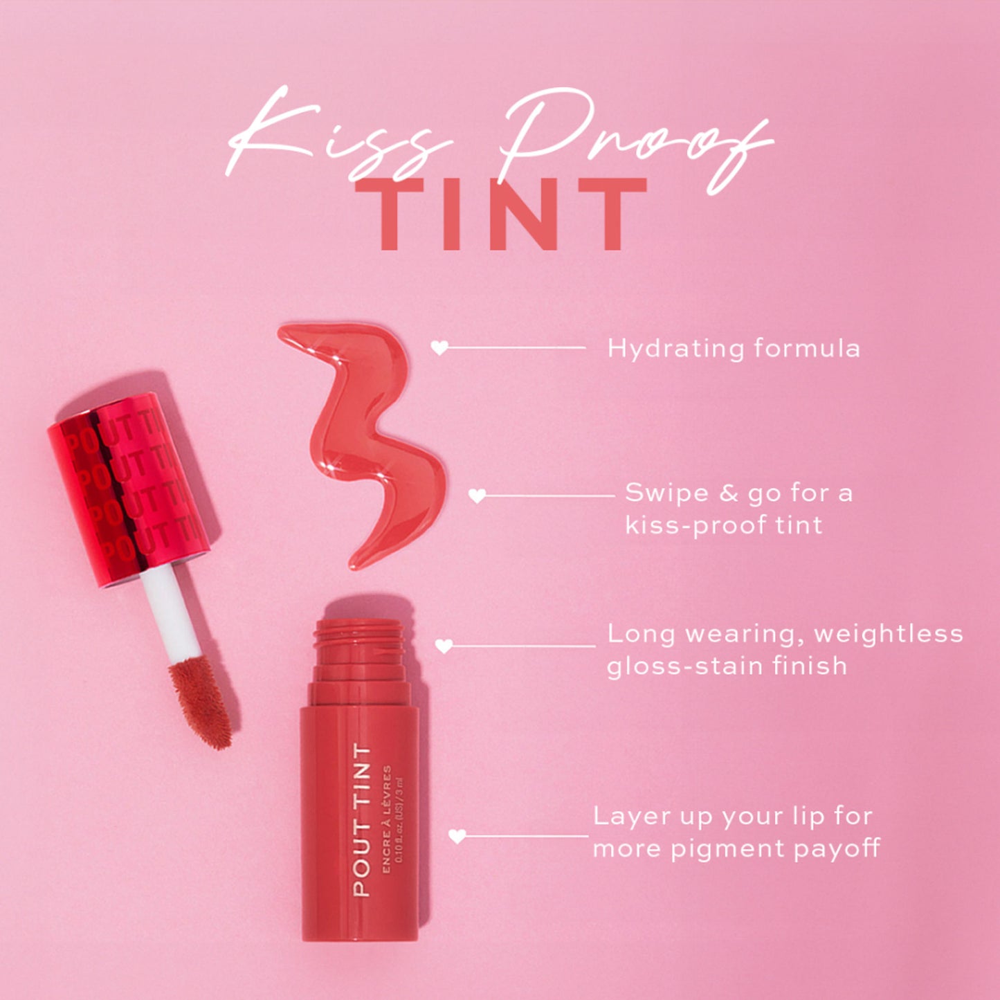 Makeup Revolution Pout Tint - Sizzlin Red