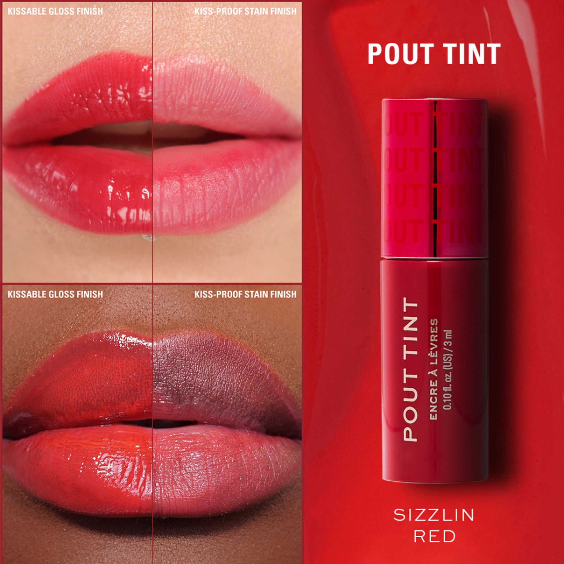 Makeup Revolution Pout Tint - Sizzlin Red