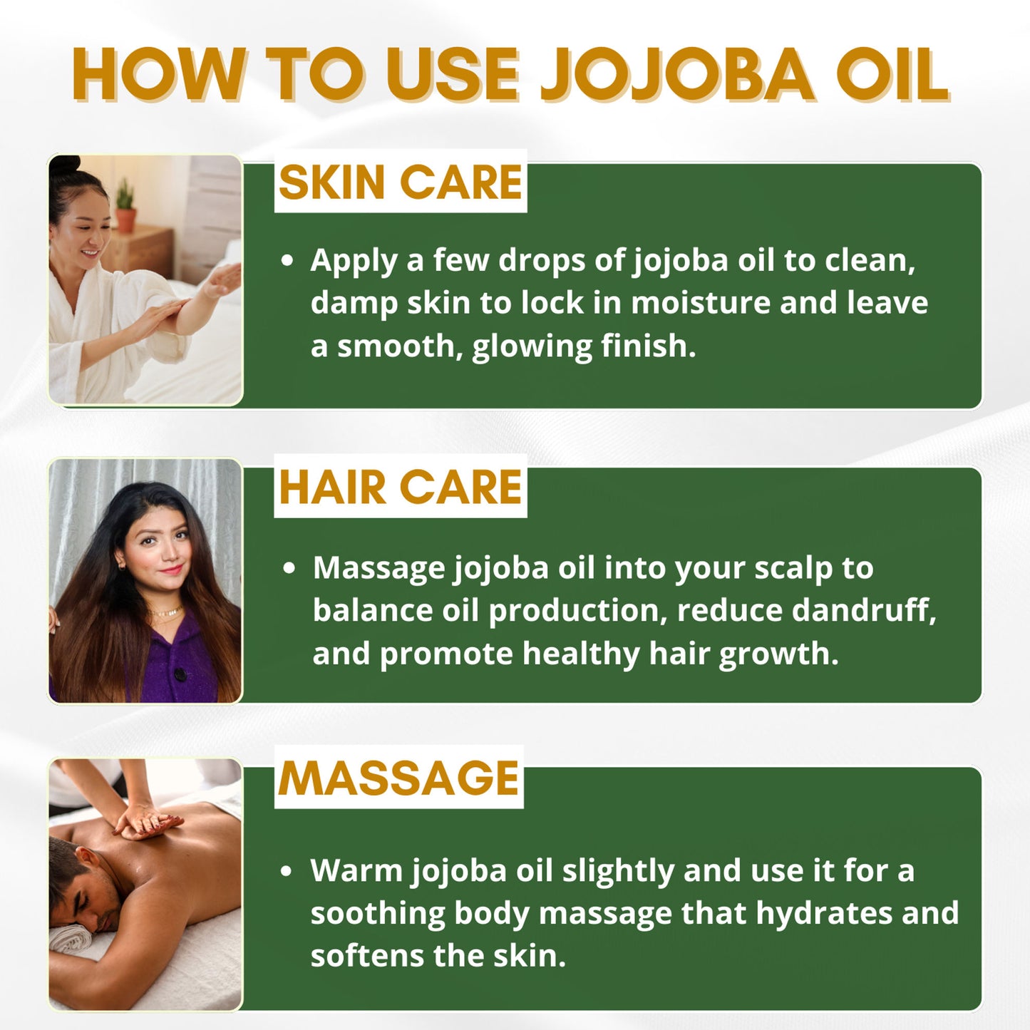 Mystiq Living Jojoba Oil for Hair, Face, Skin & Body, Cold Pressed and Organic