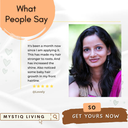 Mystiq Living Pumpkin Seed Oil For Hair Growth, 100% Pure Cold Pressed Oil for Hair, Face & Skin