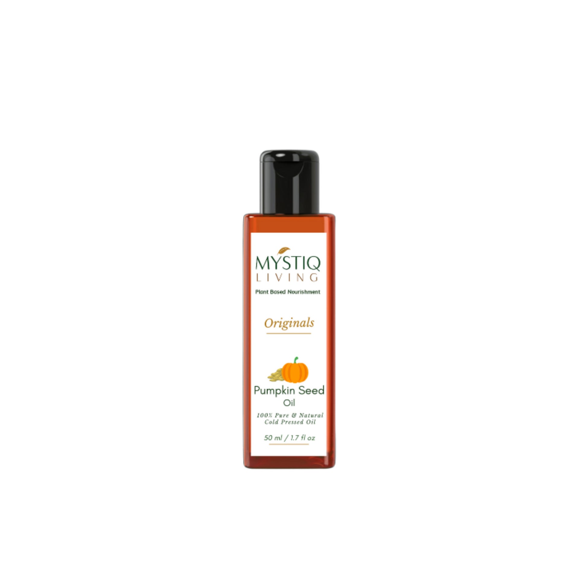Mystiq Living Pumpkin Seed Oil For Hair Growth, 100% Pure Cold Pressed Oil for Hair, Face & Skin