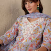 Dhiyona IE Women Floral Printed Regular Thread Work Pure Cotton Kurta with Salwar & With Dupatta