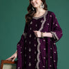 Dhiyona IE Ethnic Motifs Embroidered Sequinned Kurta with Trousers & With Dupatta