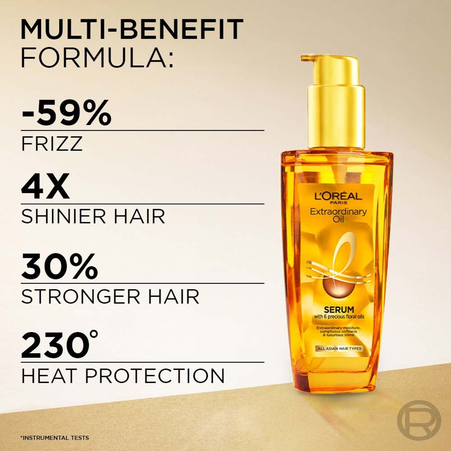 L'Oreal Paris Extraordinary Oil Hair Serum, Anti-Frizz Serum With UV Protection