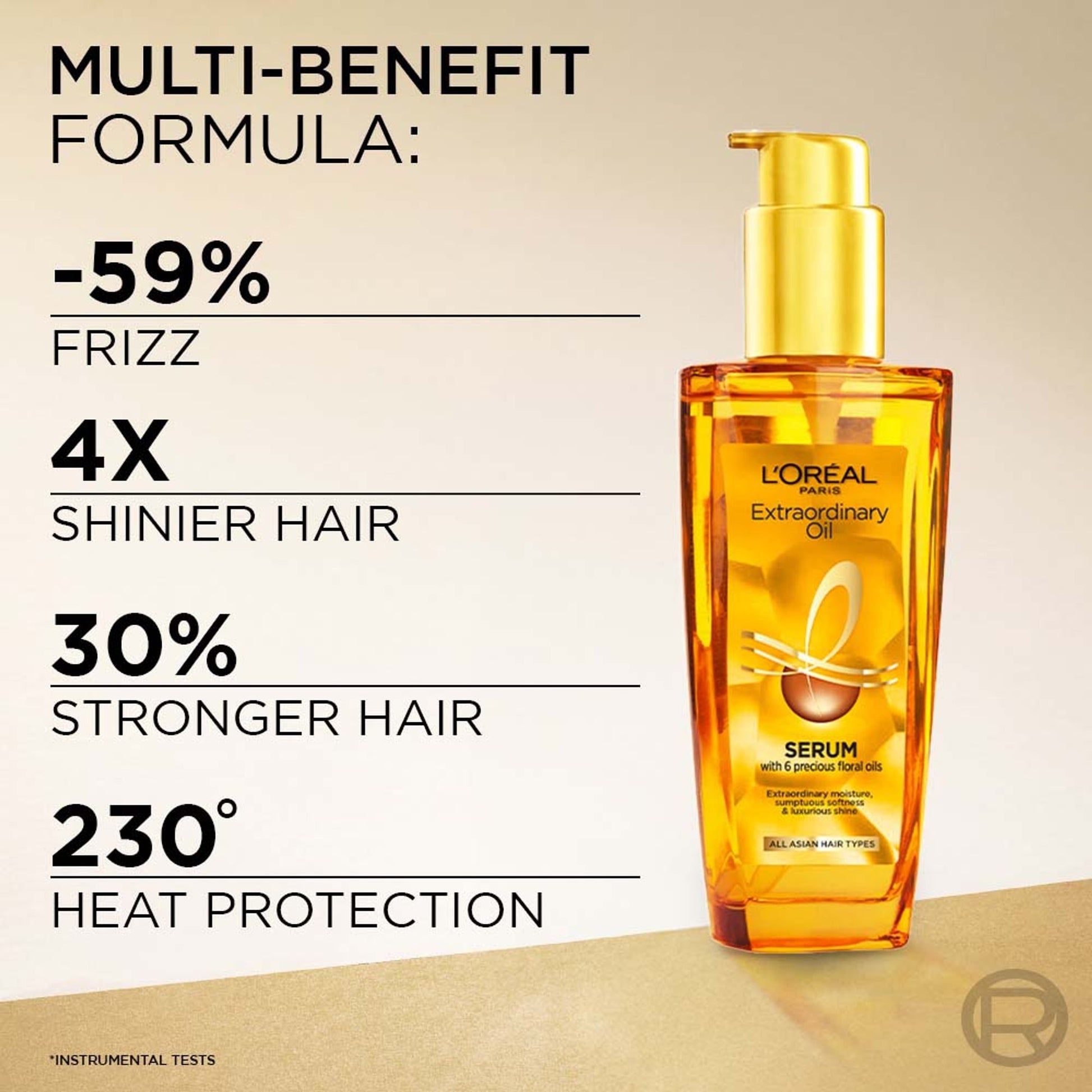 L'Oreal Paris Extraordinary Oil Hair Serum, Anti-Frizz Serum With UV Protection