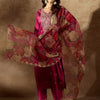Dhiyona IE Women Floral Embroidered Regular Kurta with Trousers & With Dupatta