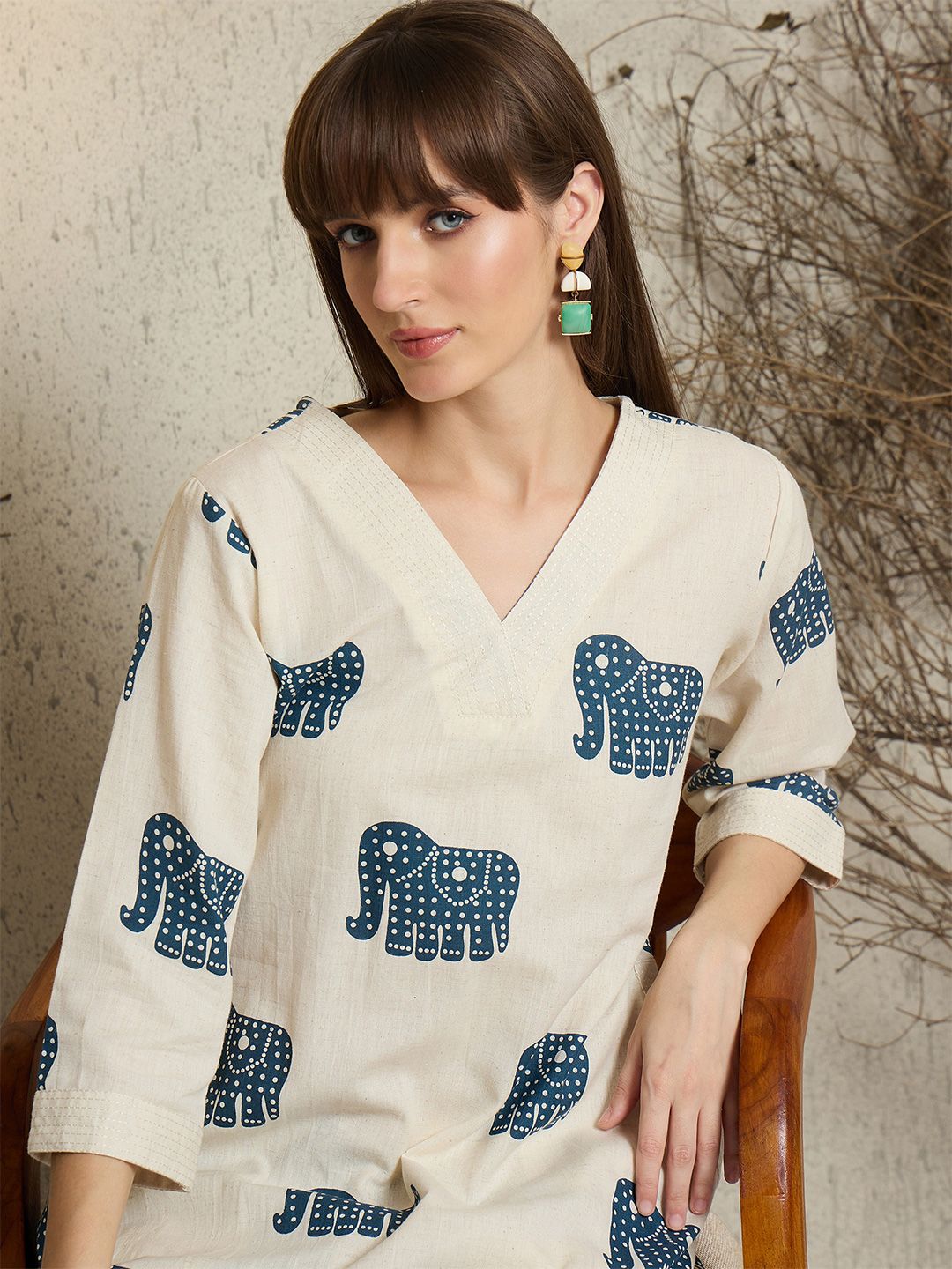 Women Ethnic Motifs Printed Kurta with Palazzo