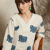 Dhiyona IE Women Ethnic Motifs Printed Kurta with Palazzo