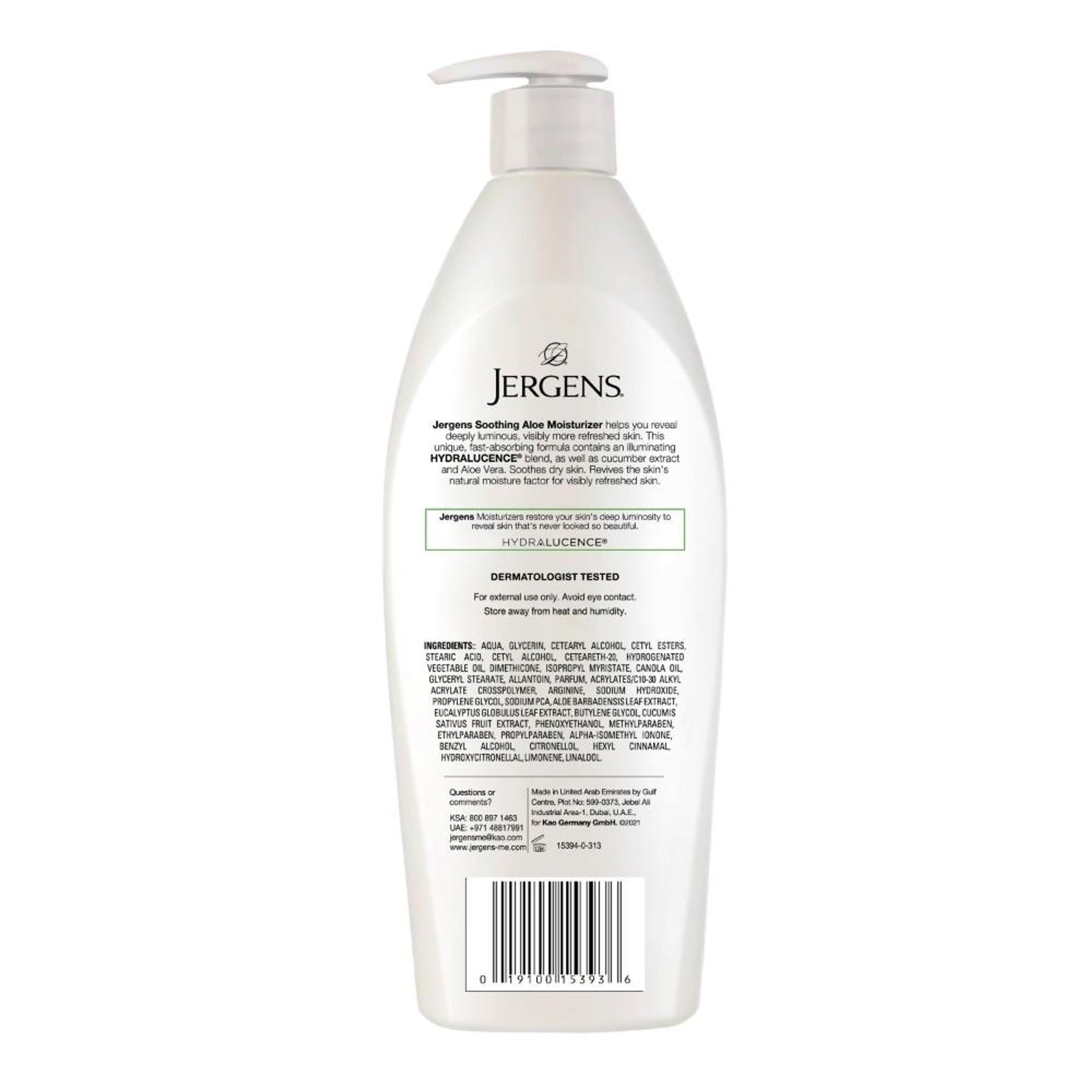 Jergens Soothing Aloe Refreshing Moisturizer
