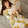 Dhiyona IE Floral Printed Pure Cotton Straight Kurta With Trousers