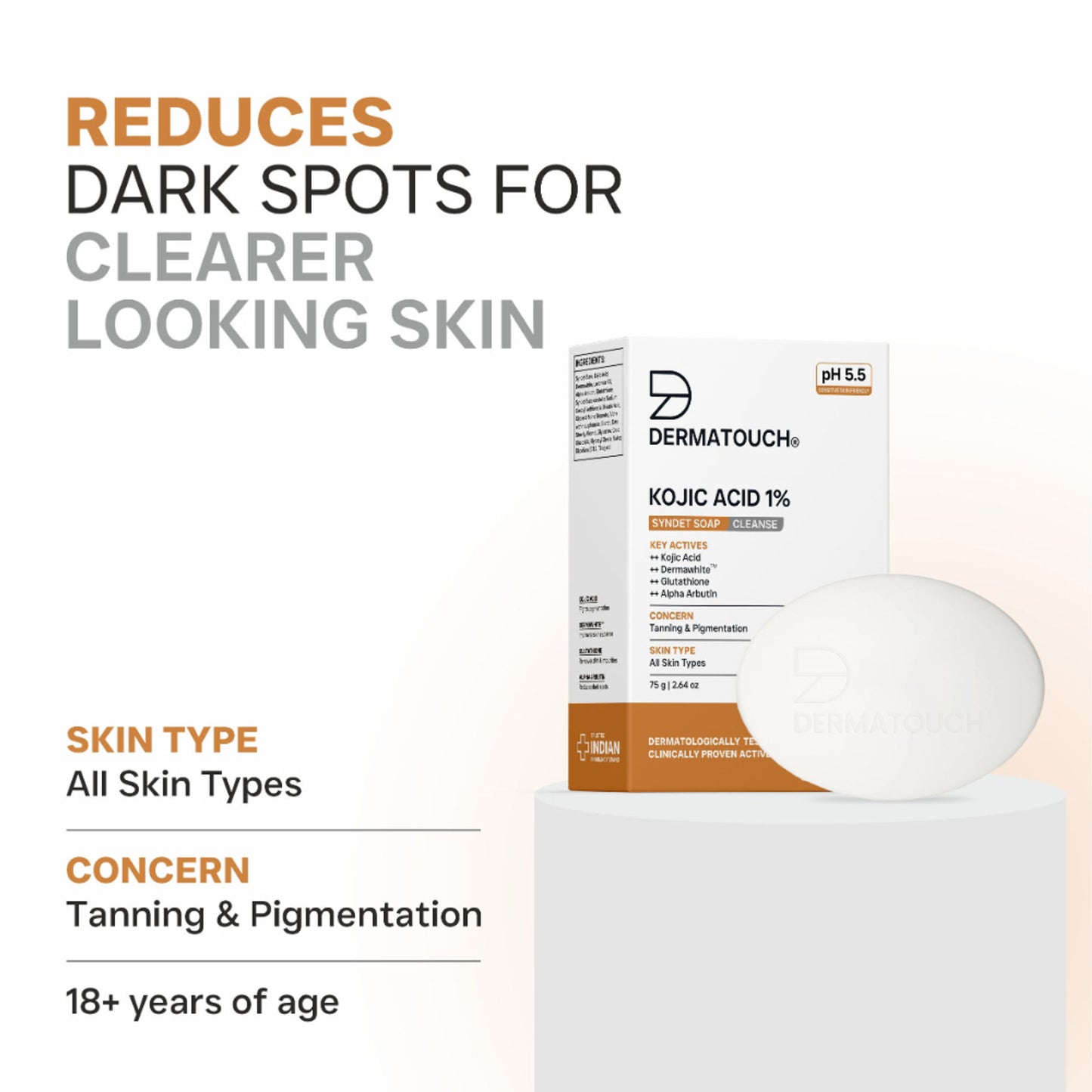 Dermatouch Kojic Acid 1% Soap With Glutathione