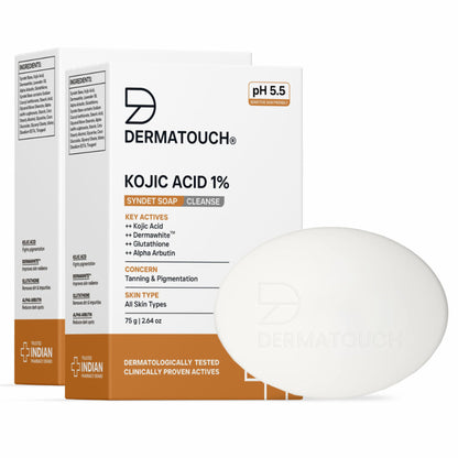 Dermatouch Kojic Acid 1% Soap With Glutathione - Pack Of 2