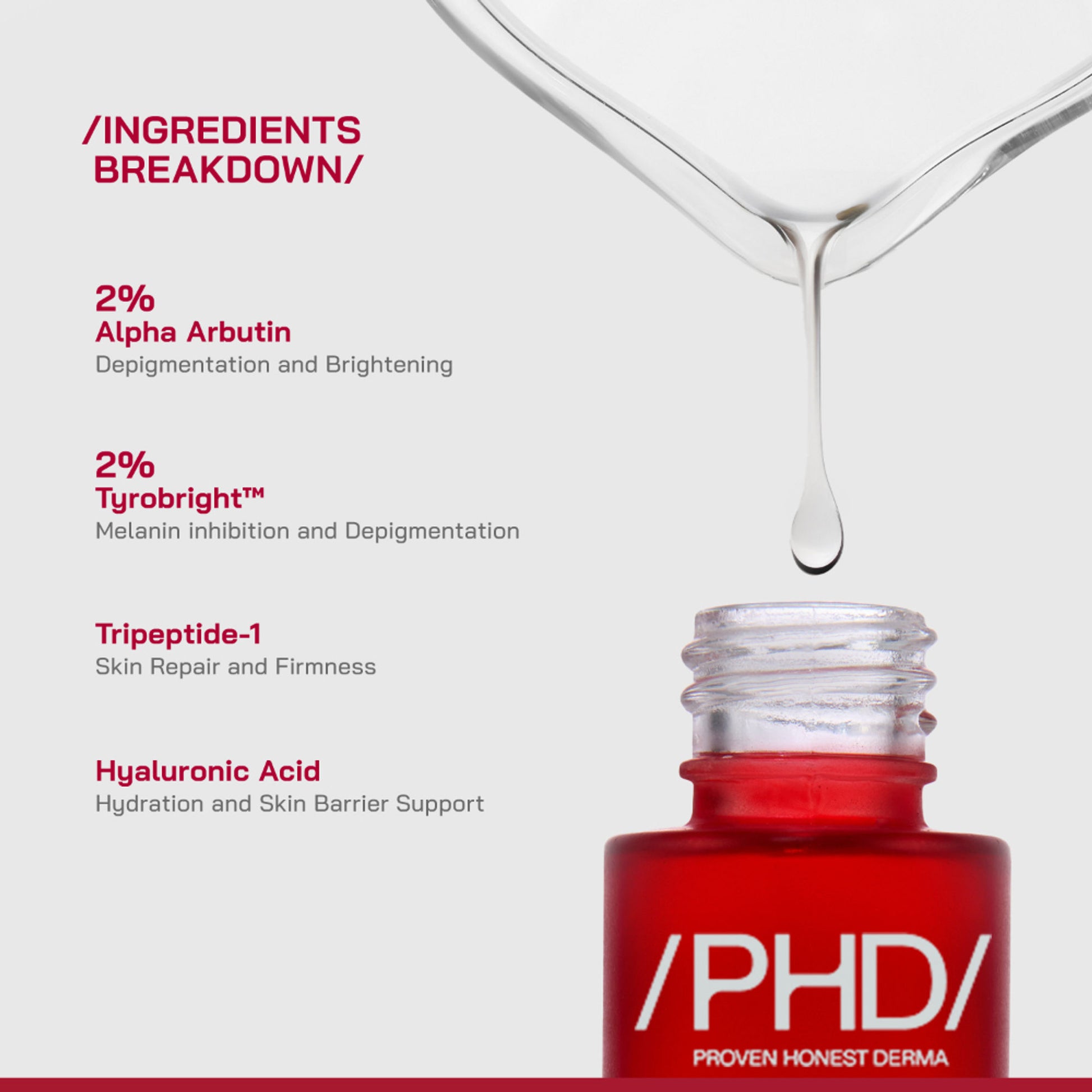 Proven Honest Derma PHD 2% Alpha Arbutin Serum