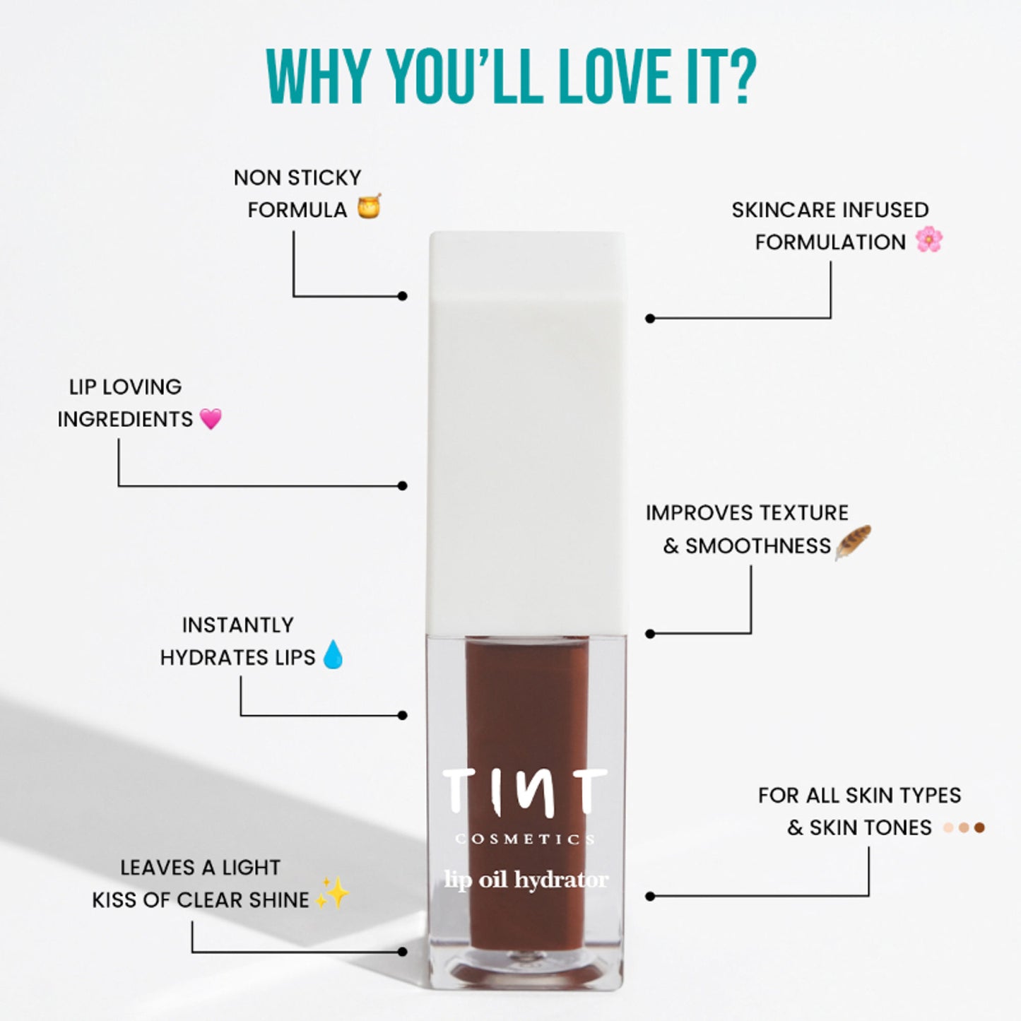 Tint Cosmetics Lip Oil Hydrator - Snow