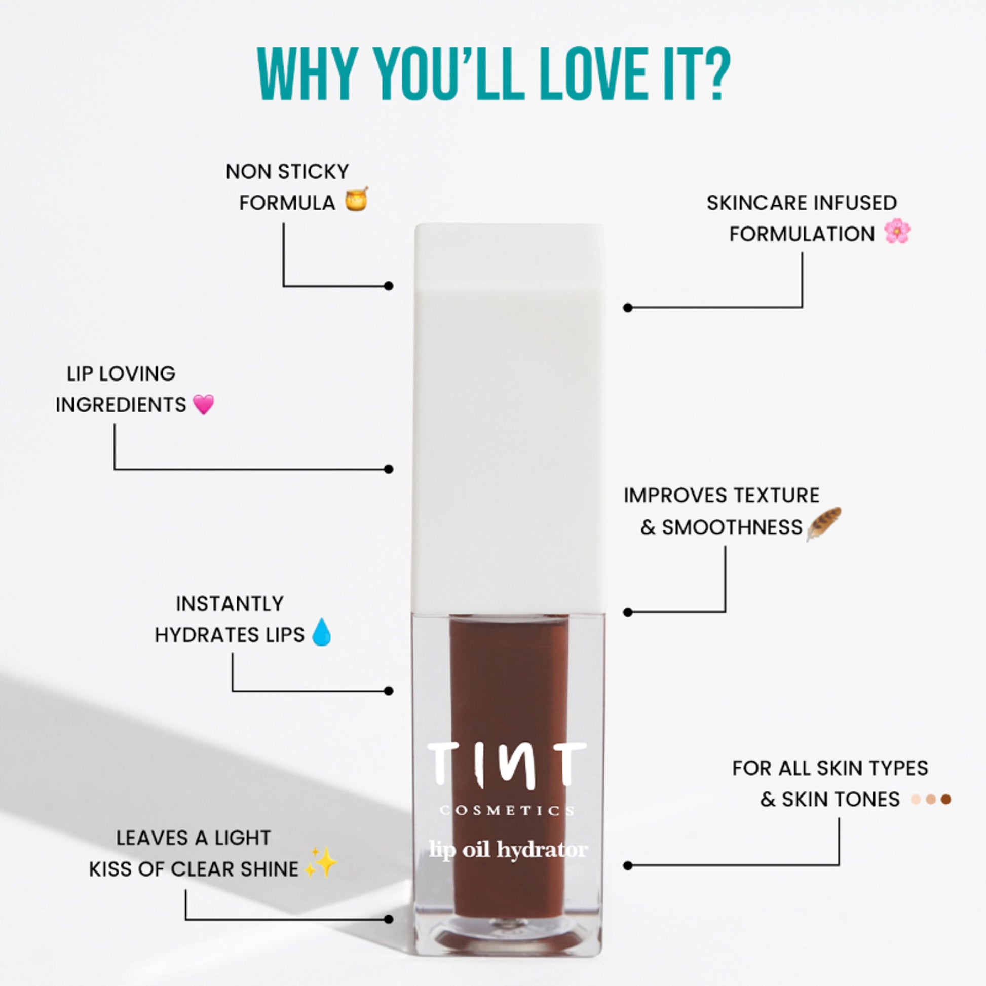 Tint Cosmetics Lip Oil Hydrator - Snow