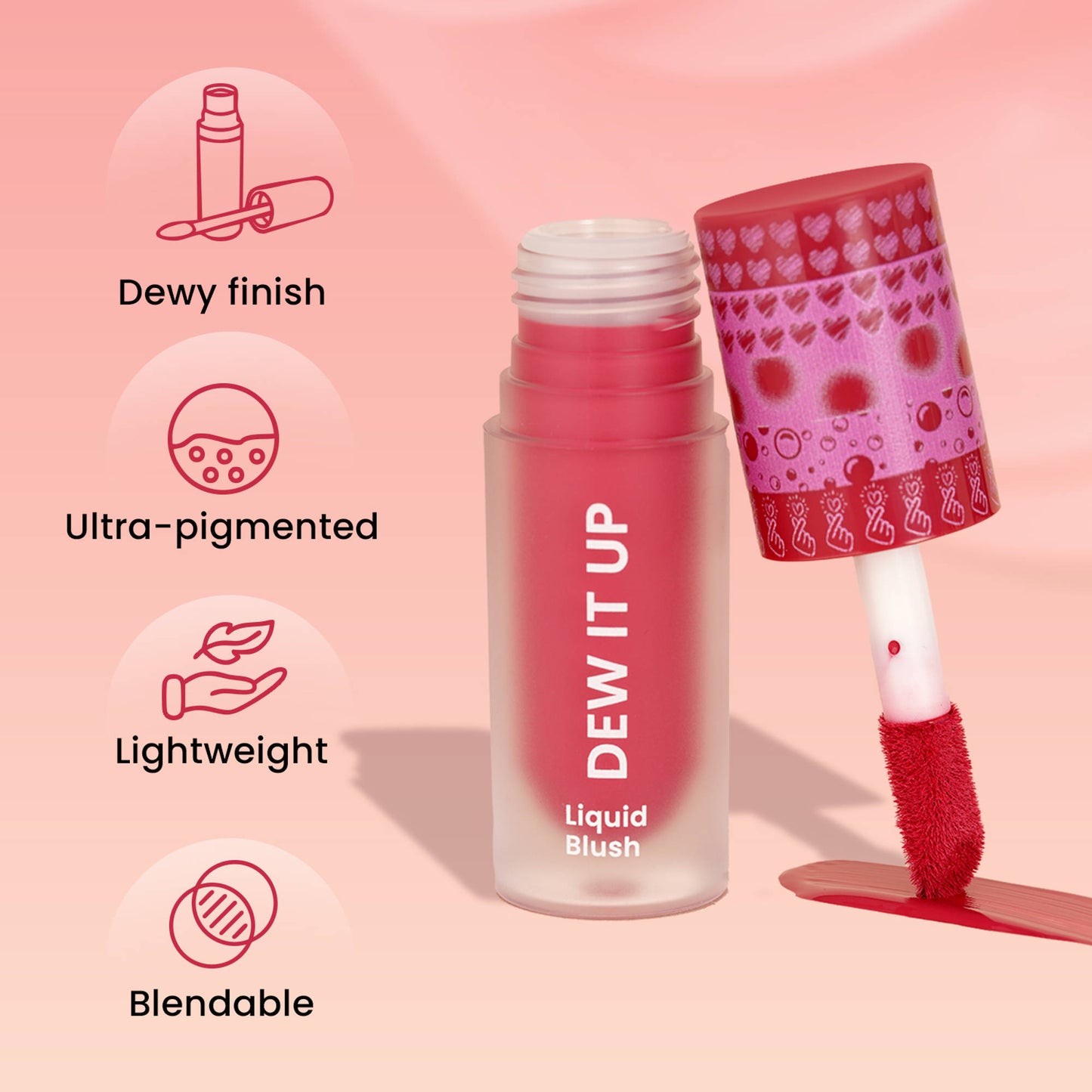 Swiss Beauty Dew It Up Liquid Blush - 3 Dusty Pink