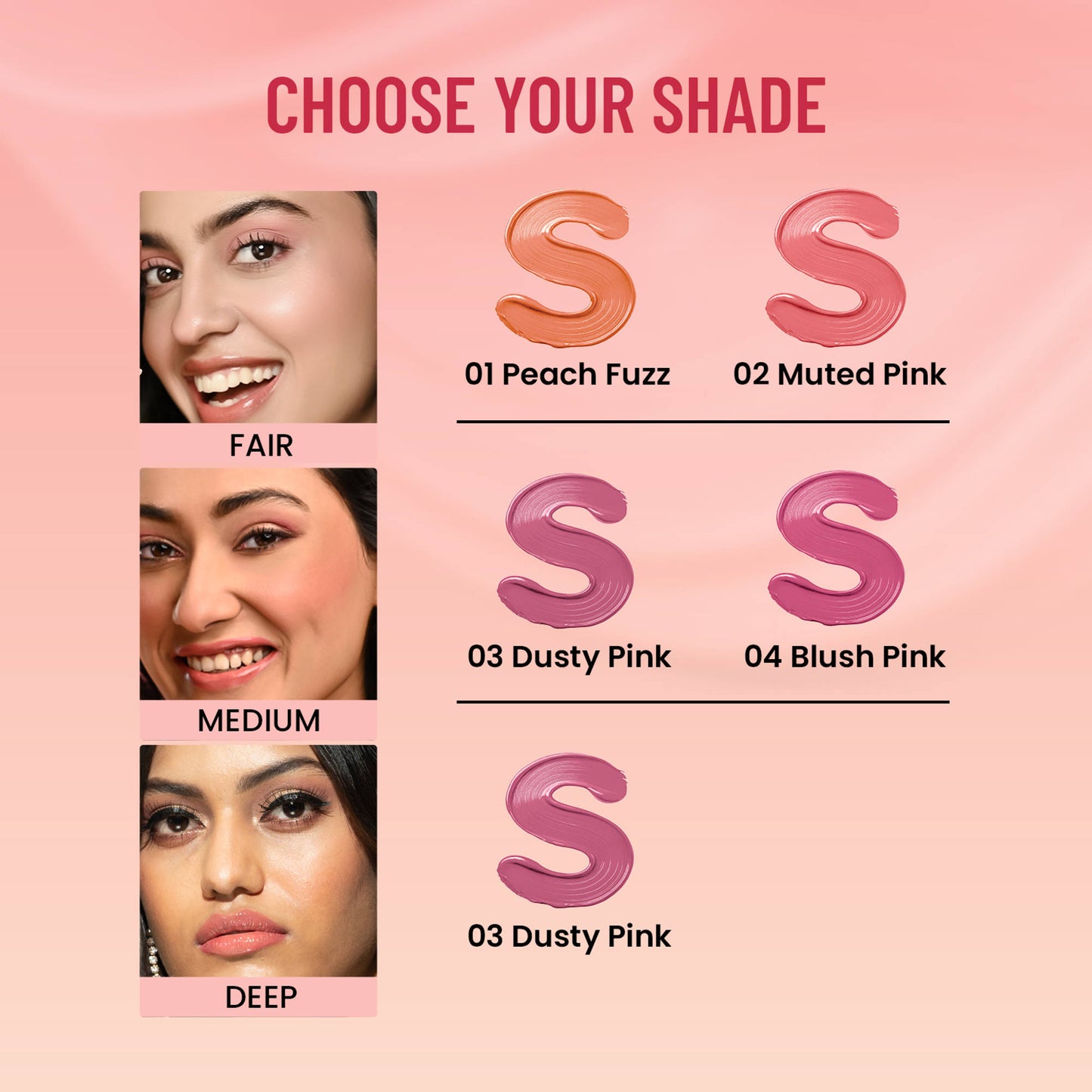 Swiss Beauty Dew It Up Liquid Blush - 3 Dusty Pink