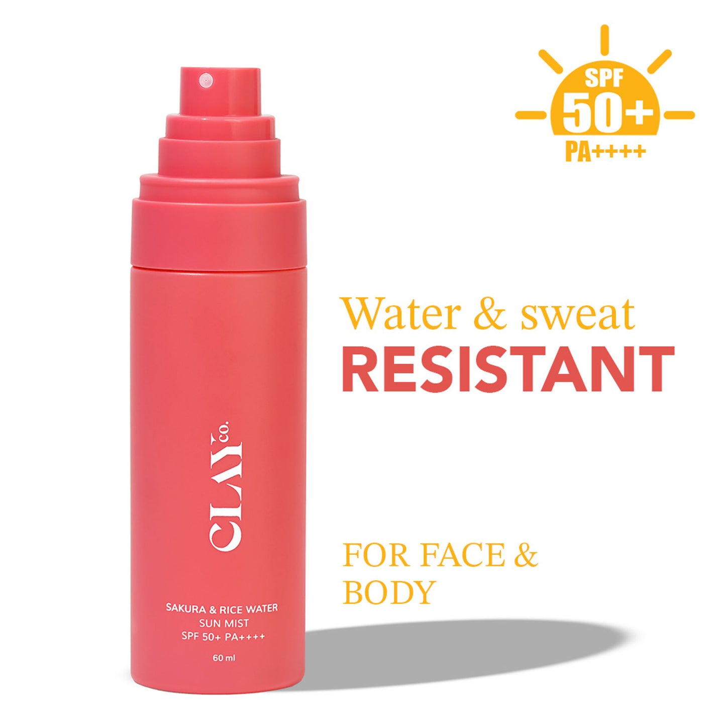 ClayCo Sakura & Rice Water Sunmist With SPF 50+ PA++++