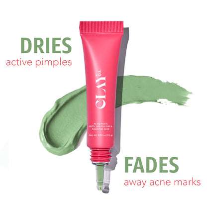 ClayCo Acne Paste With 10% Sulfur & Salicylic Acid