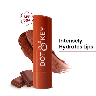 Dot & Key Barrier Repair Hydrating Lip Balm SPF 50 With Ceramides & Peptides Strawberry Red - Cocoa