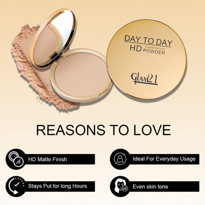 GLAM21 Day to Day HD Compact Powder - B1 Natural