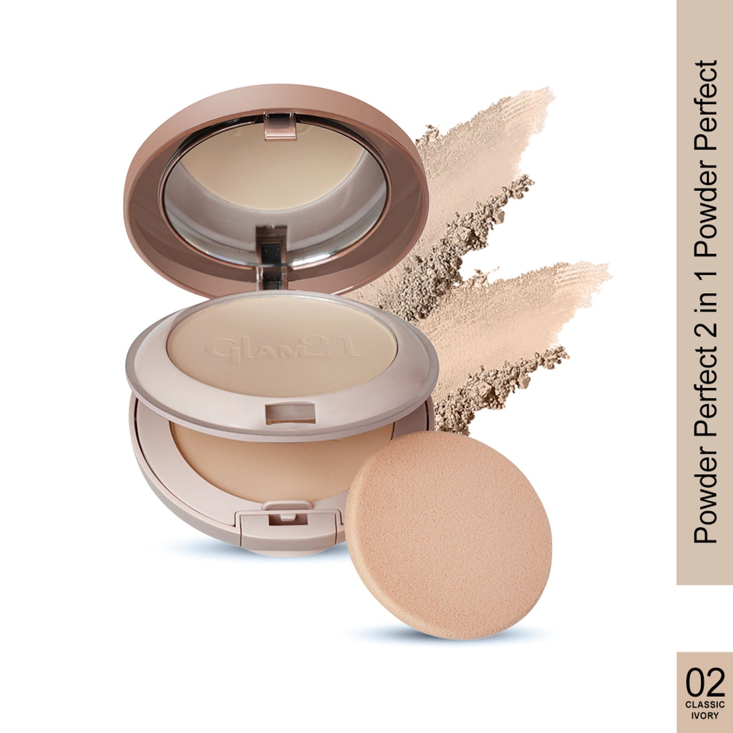 GLAM21 Powder Perfect Compact - Classic Ivory