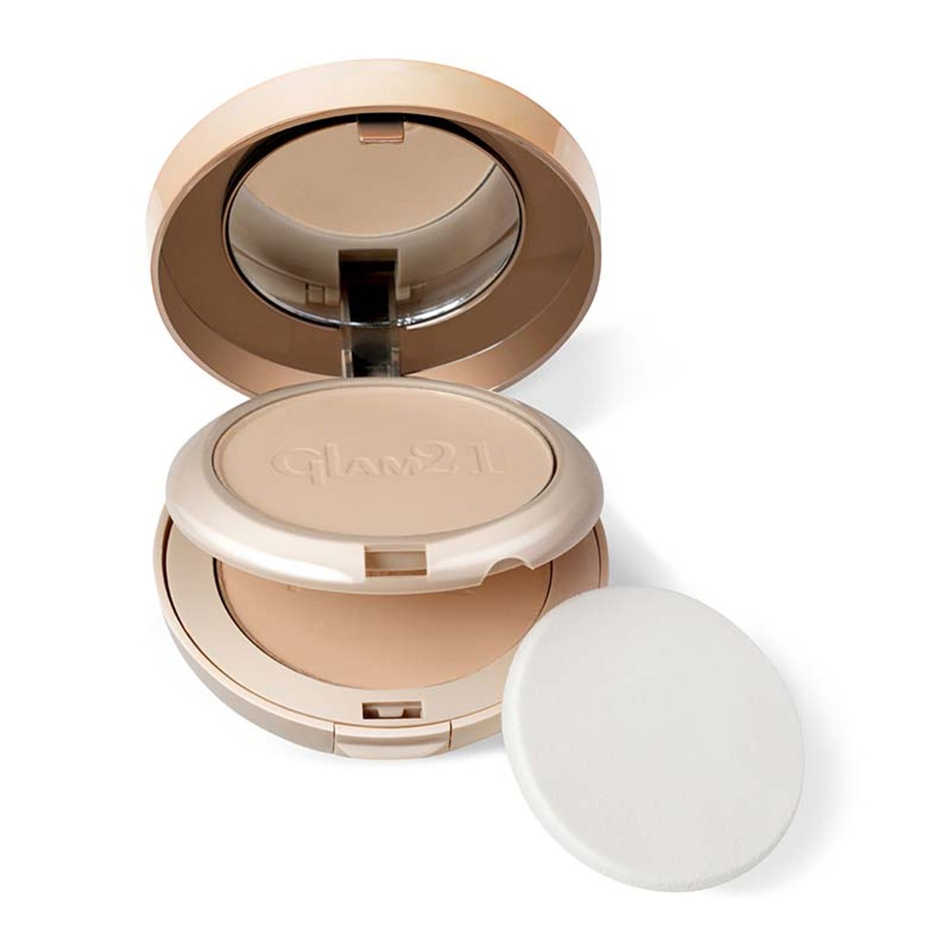 GLAM21 High Definition Compact Powder 2in1 - Rose Blush 02