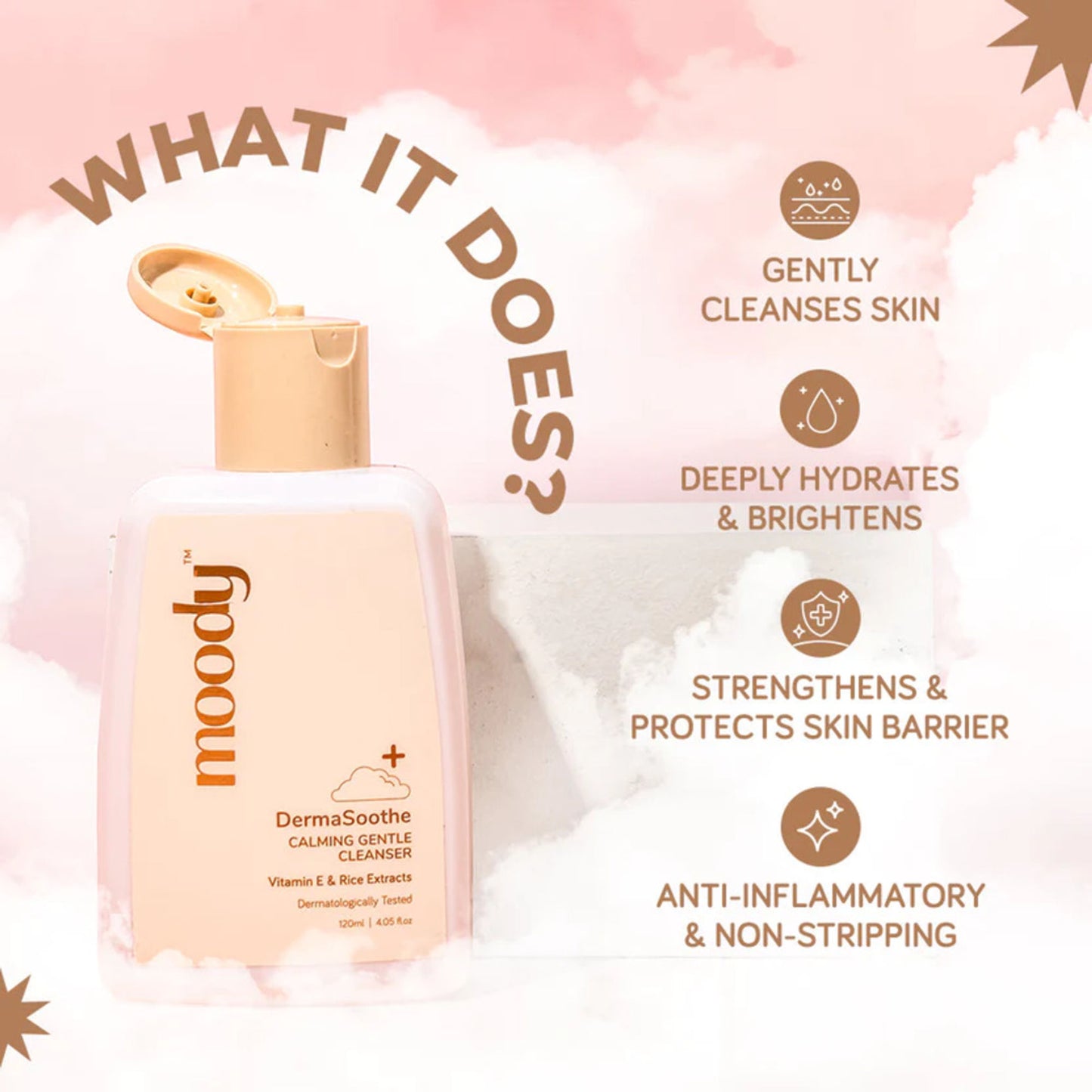 Moody DermaSoothe Claming Gentle Cleanser