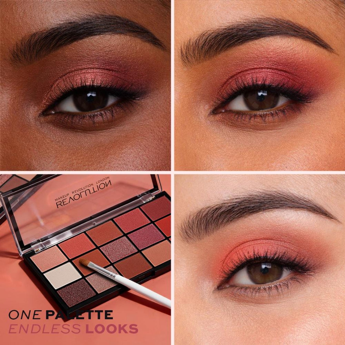 Makeup Revolution Reloaded Eyeshadow Palette-15 Smooth & Rich Shade-High Pay Off Formula - Newtrals 2