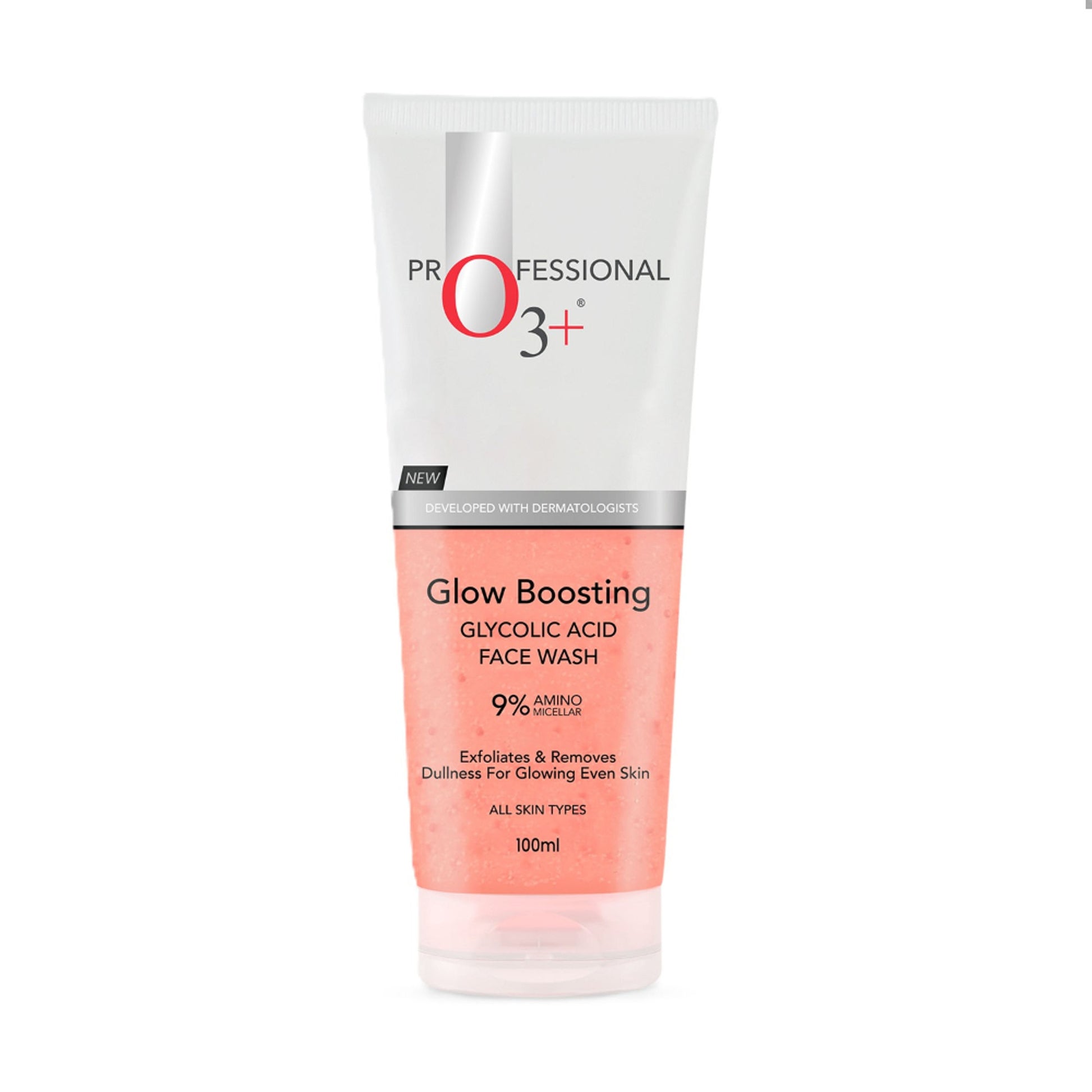 O3+ Glycolic Acid Glow Boosting Hydrating Face Wash For Dull Skin & Dark Spots