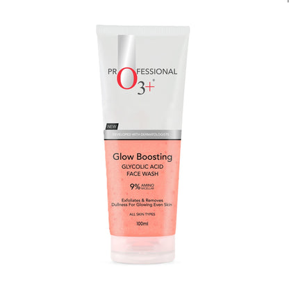 O3+ Glycolic Acid Glow Boosting Hydrating Face Wash For Dull Skin & Dark Spots