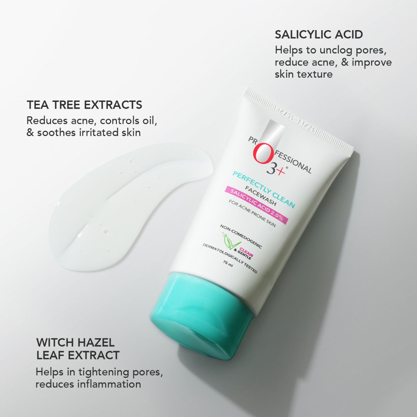 O3+ Salicylic Acid 2% Acne Prone Skin Perfectly Clean Face Wash