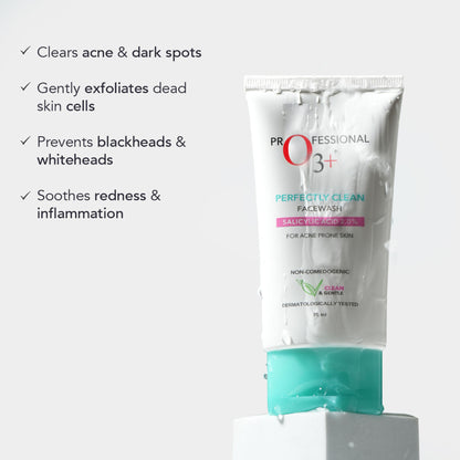 O3+ Salicylic Acid 2% Acne Prone Skin Perfectly Clean Face Wash