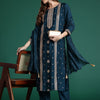 Dhiyona IE Ethnic Motifs Embroidered Panelled Sequinned Kurta with Trousers & With Dupatta