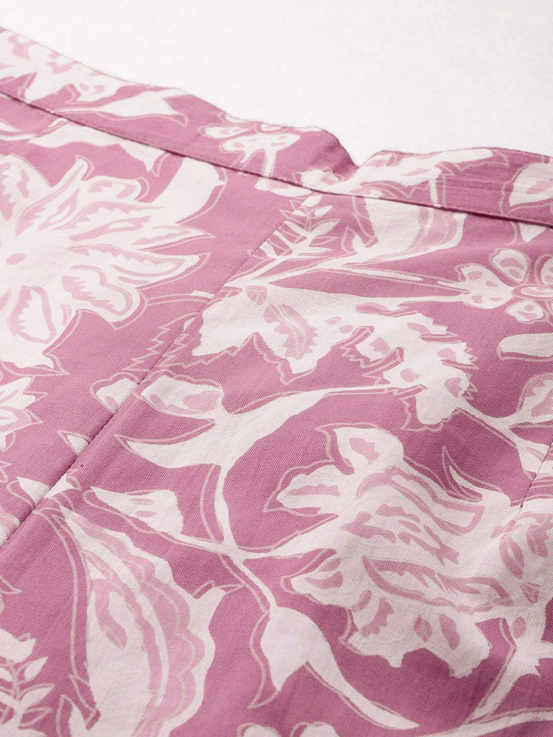 Dhiyona IE Floral Printed Pure Cotton Tunic With Trousers