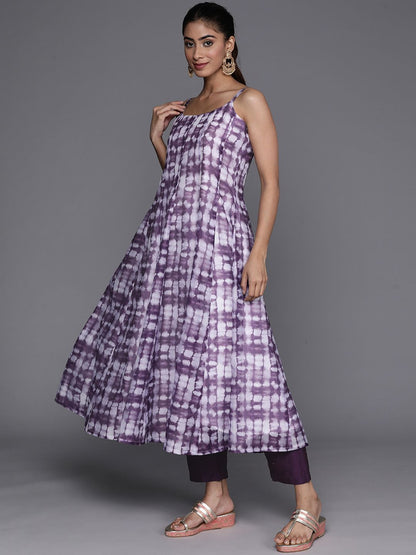 Dhiyona VA Women'sPrinted Chanderi Silk Kurta with Trousers & Dupatta
