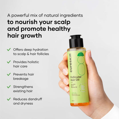 Cureskin Biotin Follicular Bhringraj Coconut Hair Oil