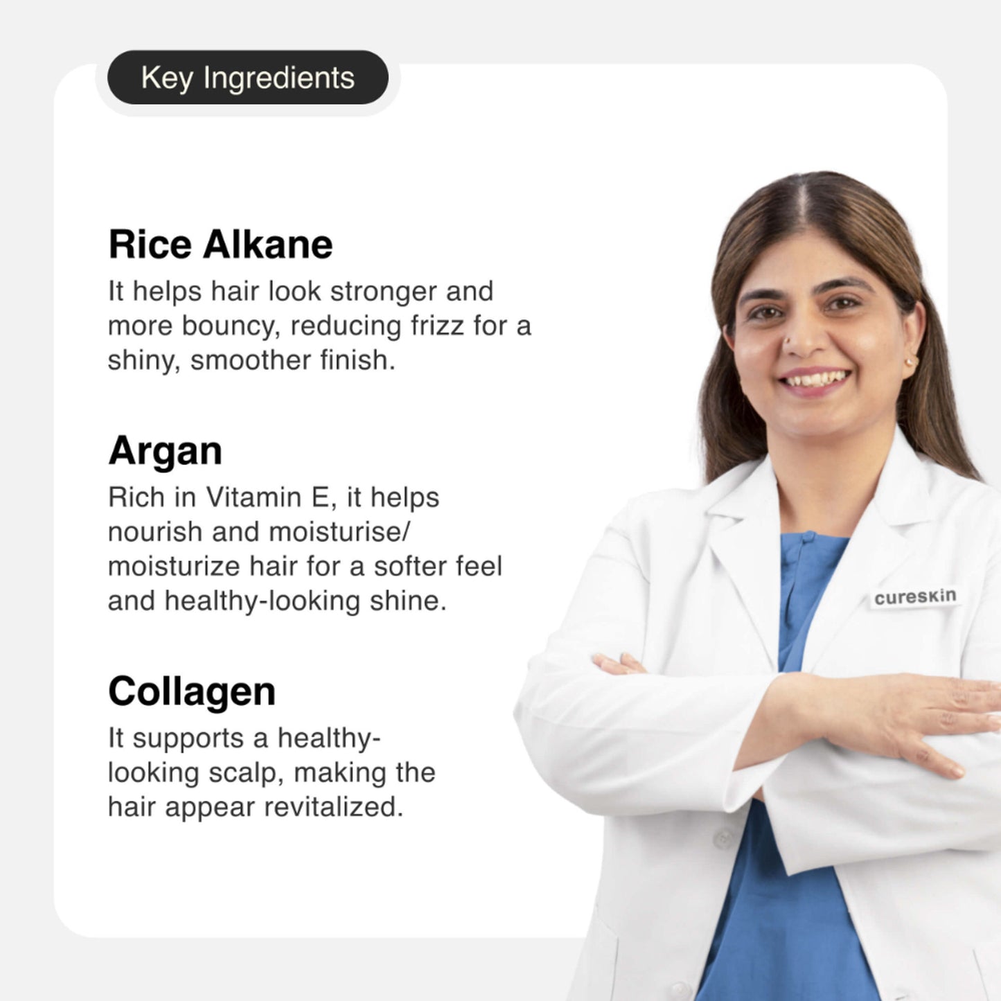 Cureskin Smooth and Shine Serum With Rice And Collagen