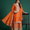 Dhiyona IE Paisley Embroidered Sequinned Kurta with Palazzos & With Dupatta