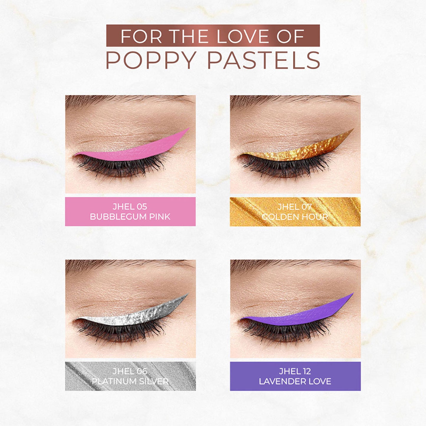 Just Herbs Herb Enriched Waterproof Eyeliner Kit - Pretty In Pastels