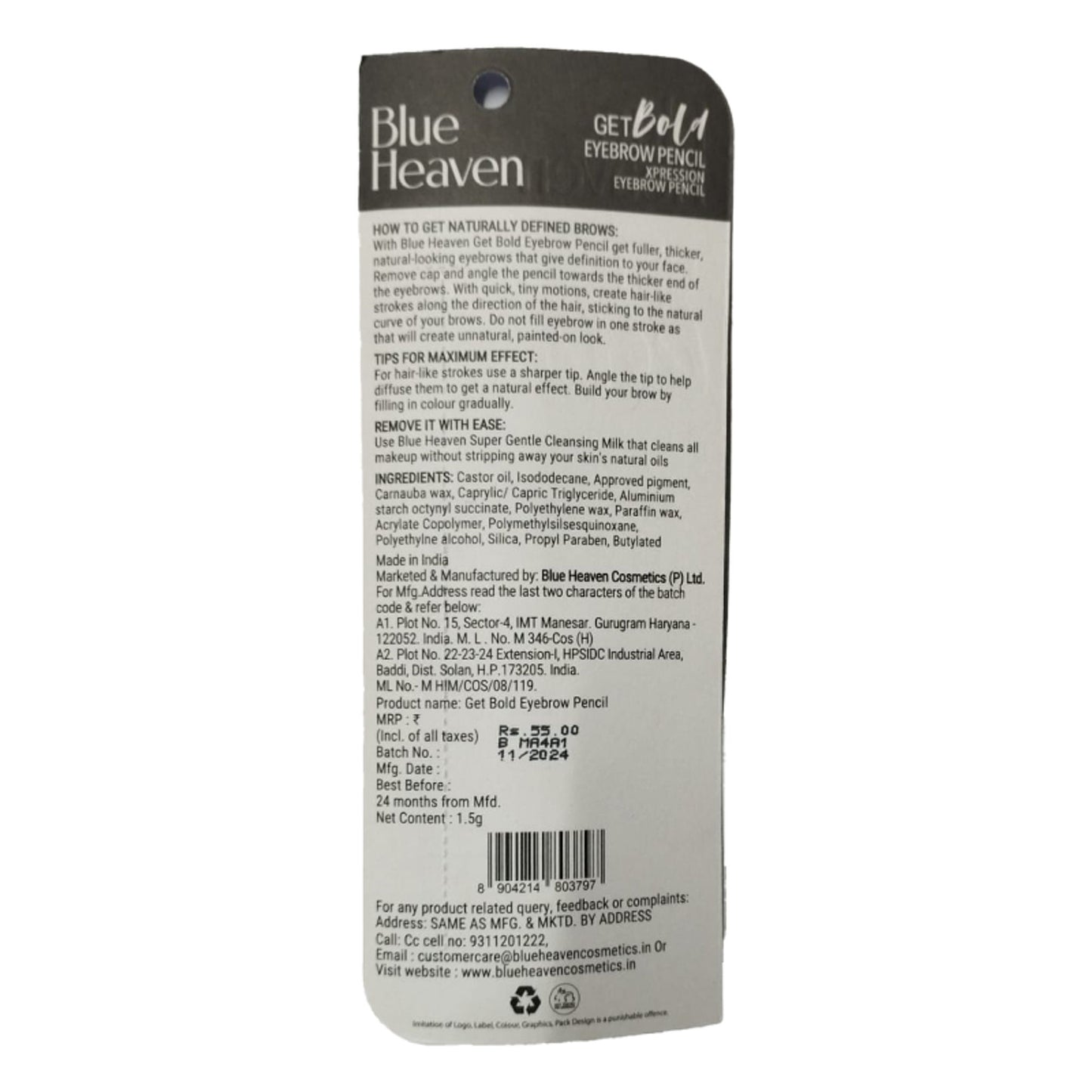 Blue Heaven Get Bold Eye Brow