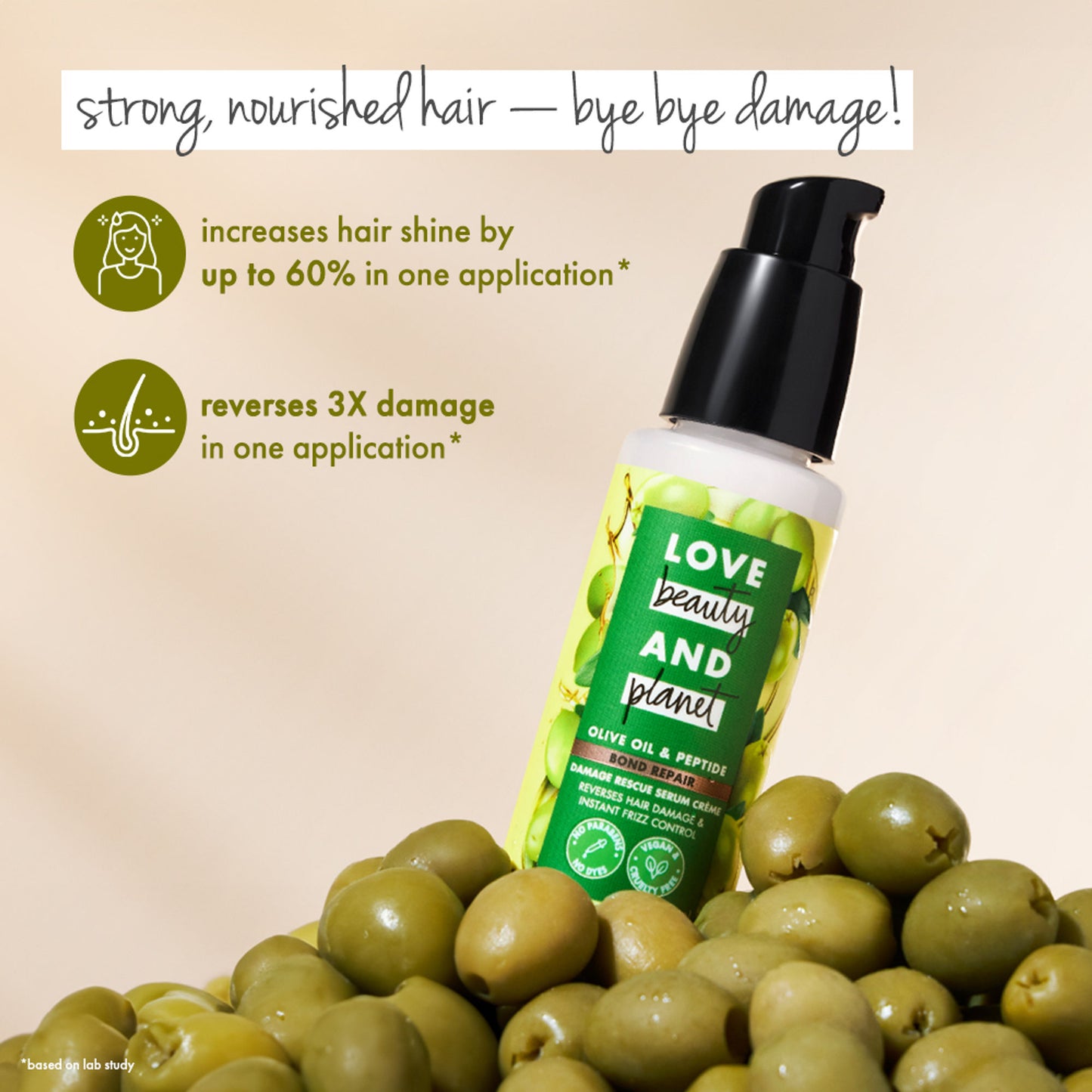 Love Beauty & Planet Olive Oil & Peptide Bond Repair Damage Rescue Serum Creme