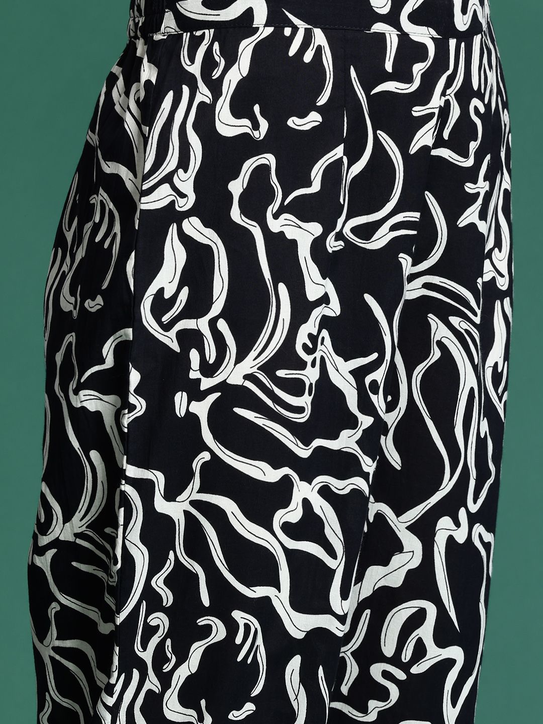 Indyancart IE Women Printed Pure Cotton Ethnic Co-Ords Set