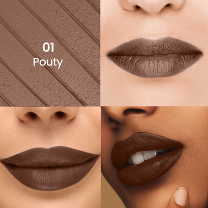 Swiss Beauty Stay All Day Lipstick - 01 Pouty