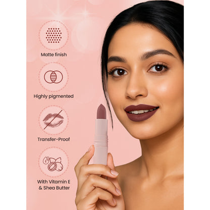 Swiss Beauty Stay All Day Lipstick - 01 Pouty